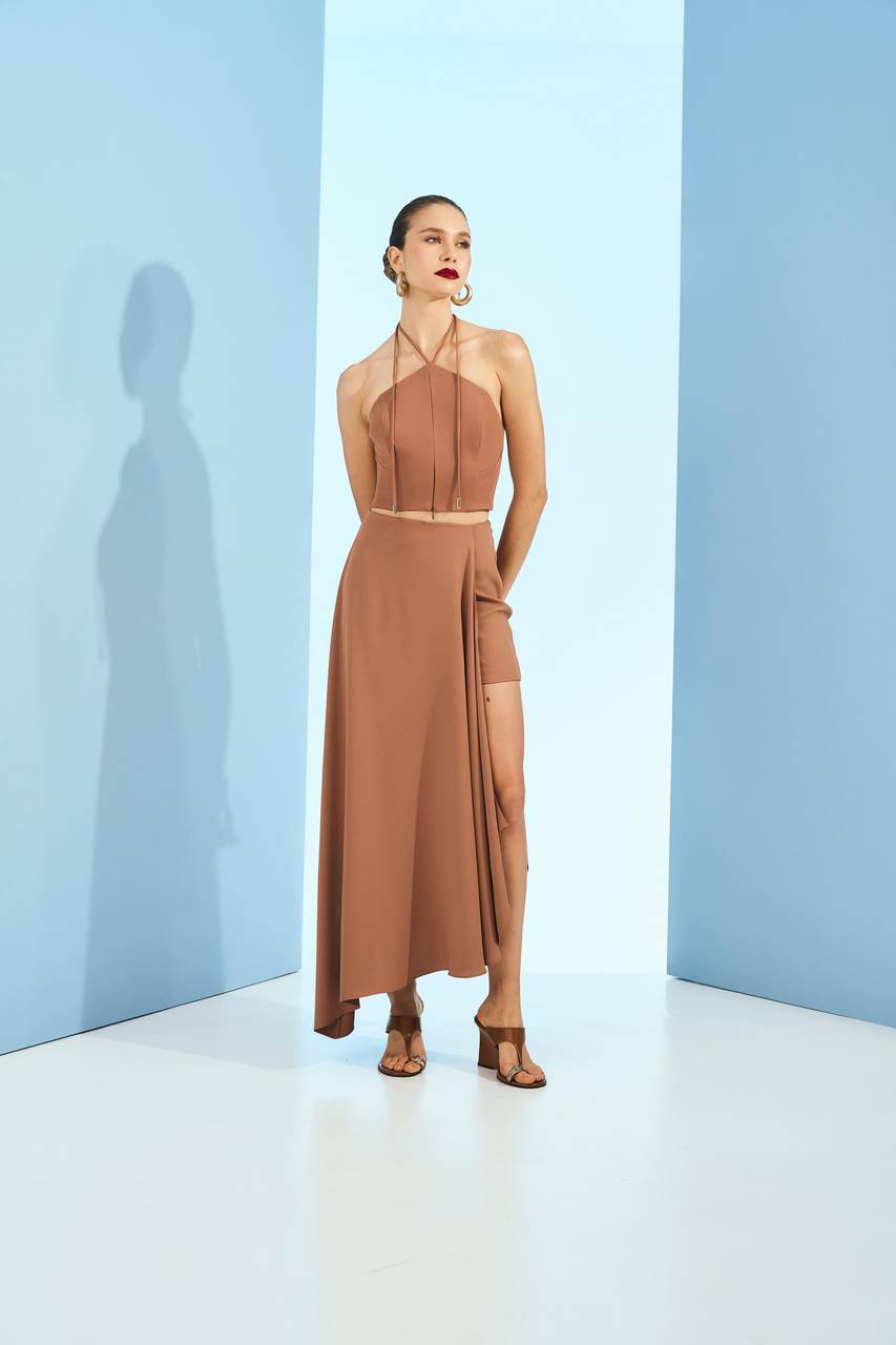 Blusa Com Degagê - Mocha BLU0060MCH