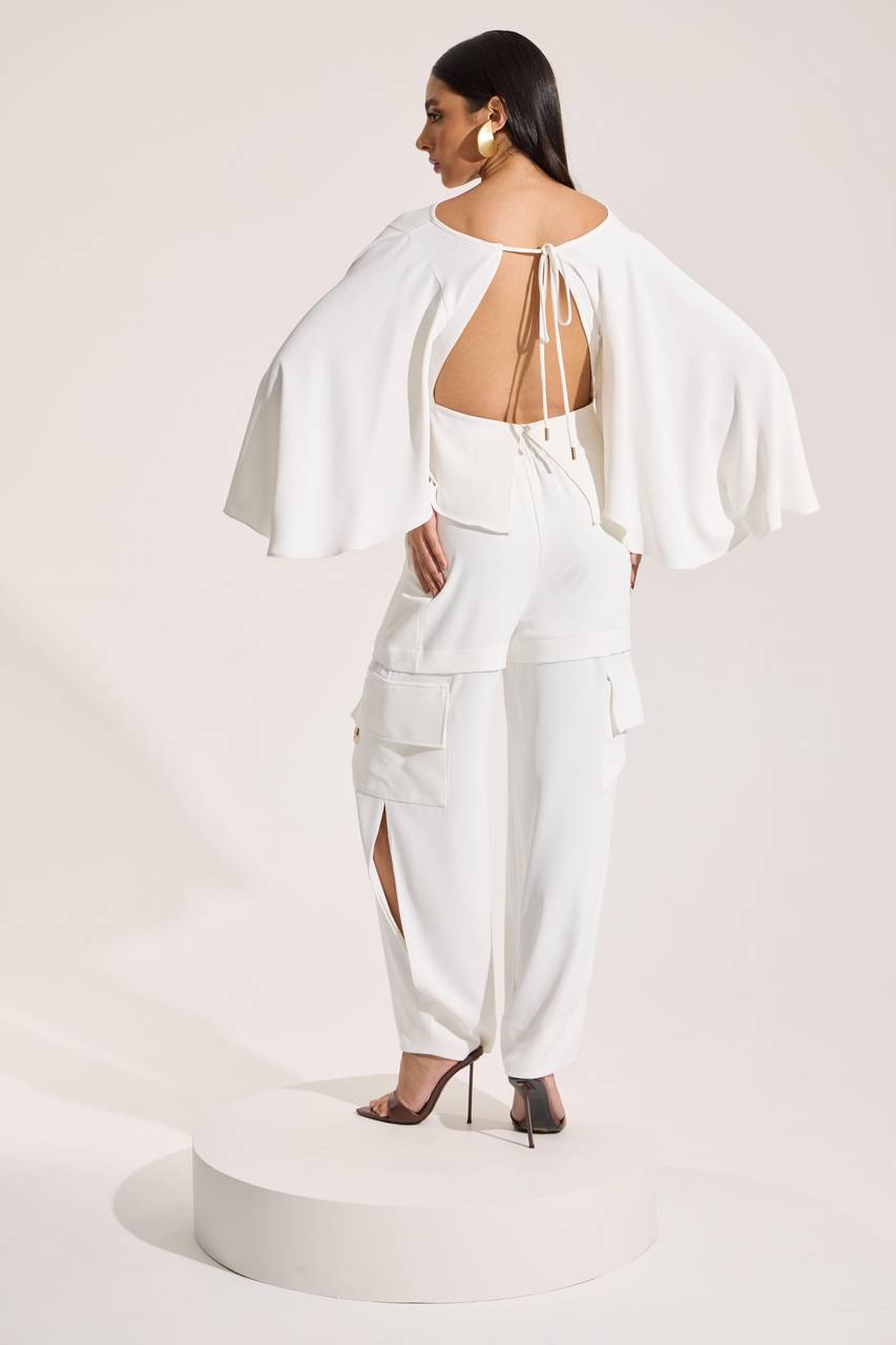 Calça Cargo - Off White CAL0088OFF