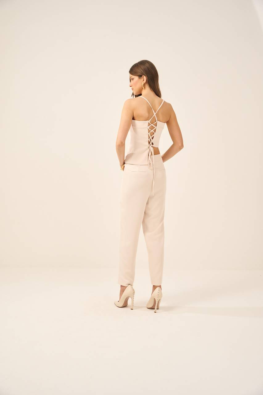 Calça Alfaiataria Cenoura - Areia CAL0011-ARE