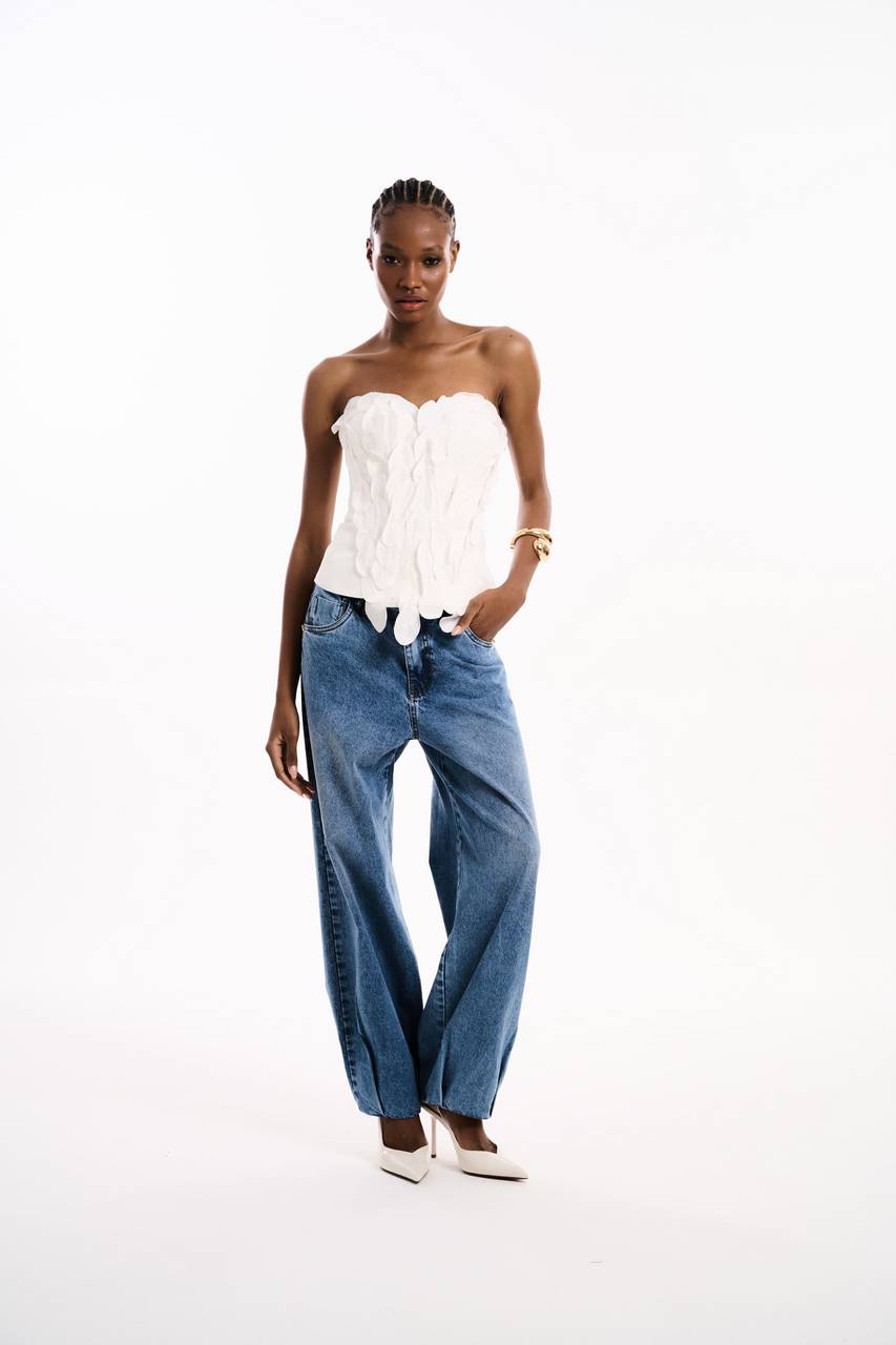 Calça Jeans Pences Barra - Jeans CAL2180JEA