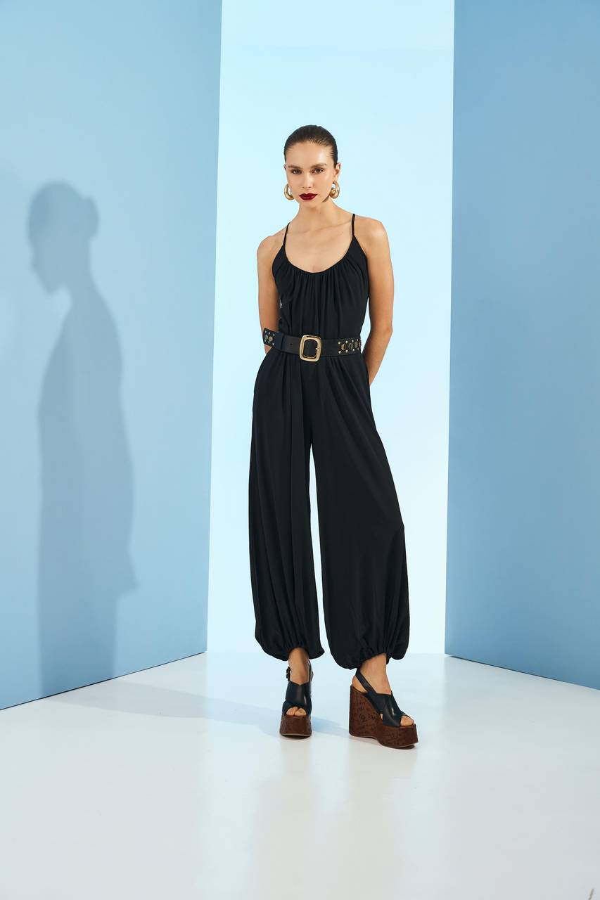Macacao Jersey Solto - Preto MAC0032PTO