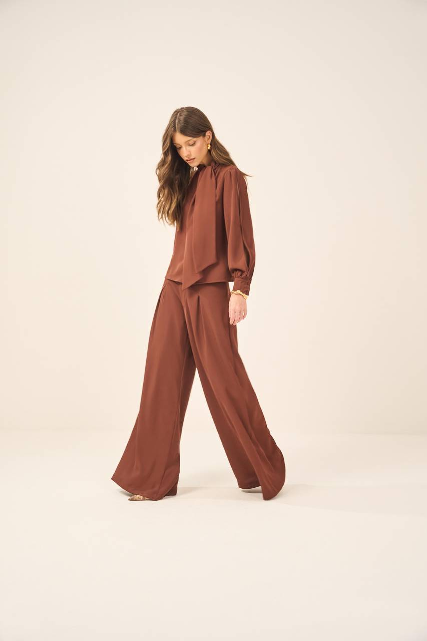 Calça Pantalona - Marrom CAL0012MRO