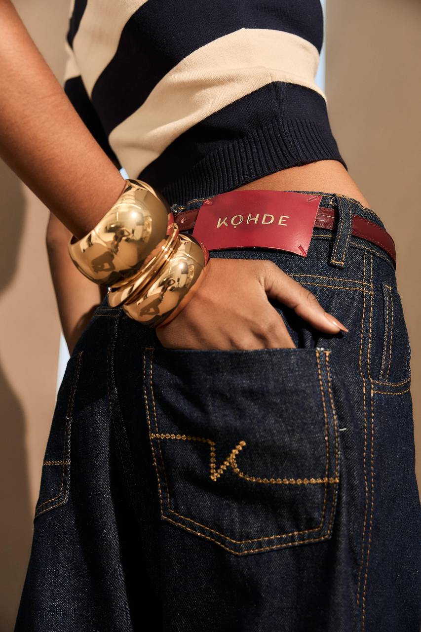 Calça Pantalona Abertura Lateral - Jeans CAL0055JEA