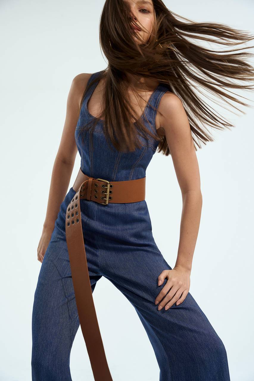 Macacão Denim - Jeans MAC0010