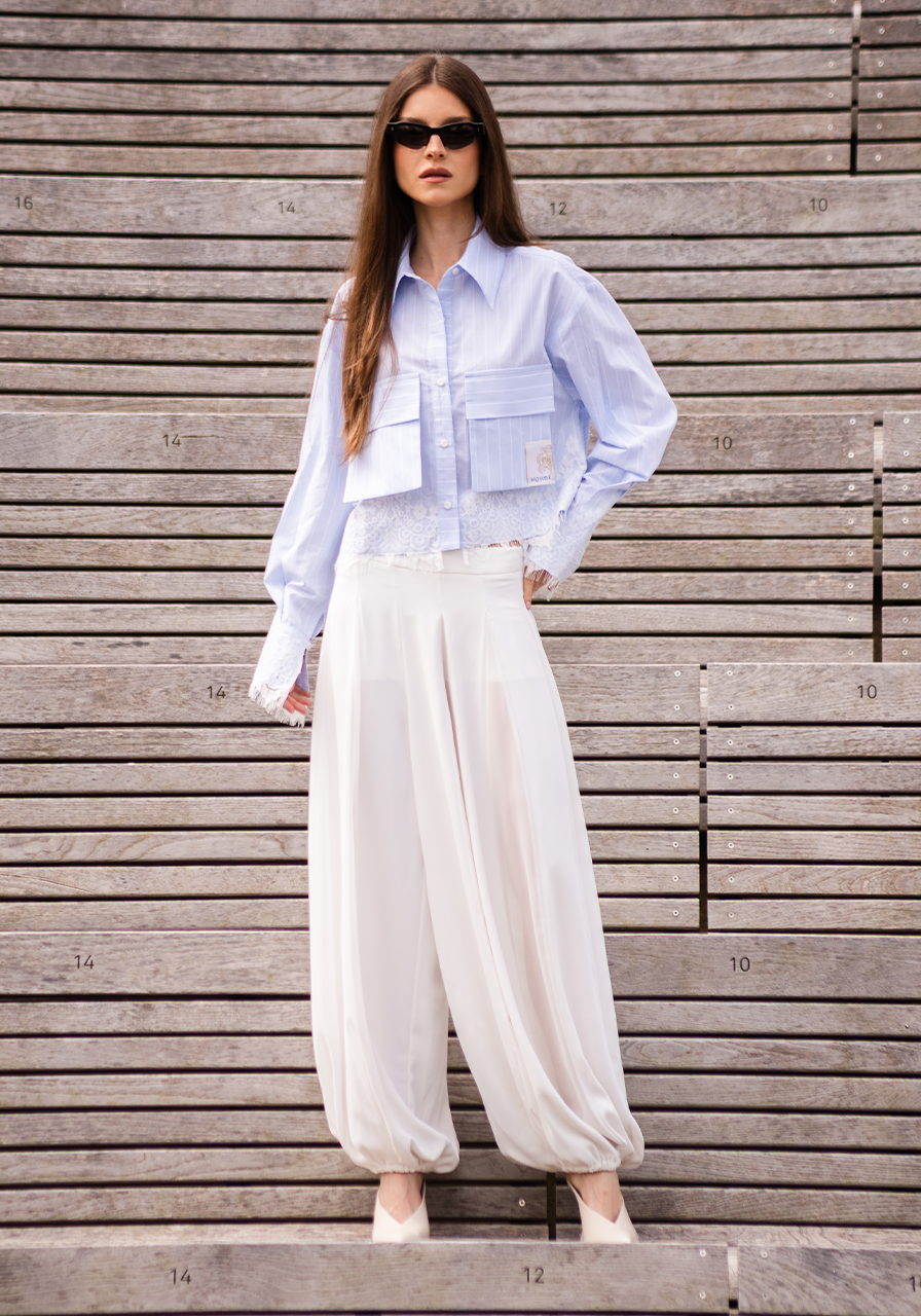 Calça Com Negas - Off White CAL0174OFF