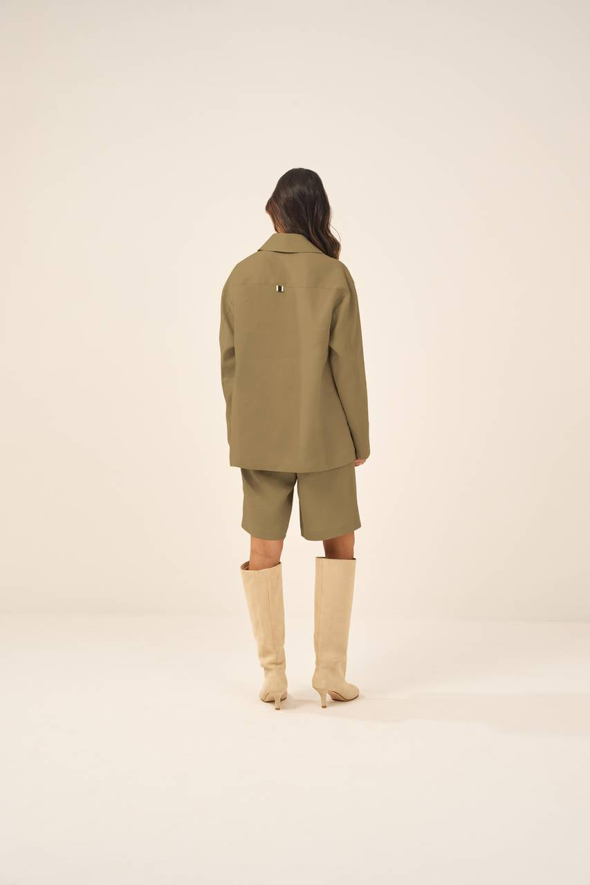 Bermuda Linho - Verde Musgo BER0002VDMG