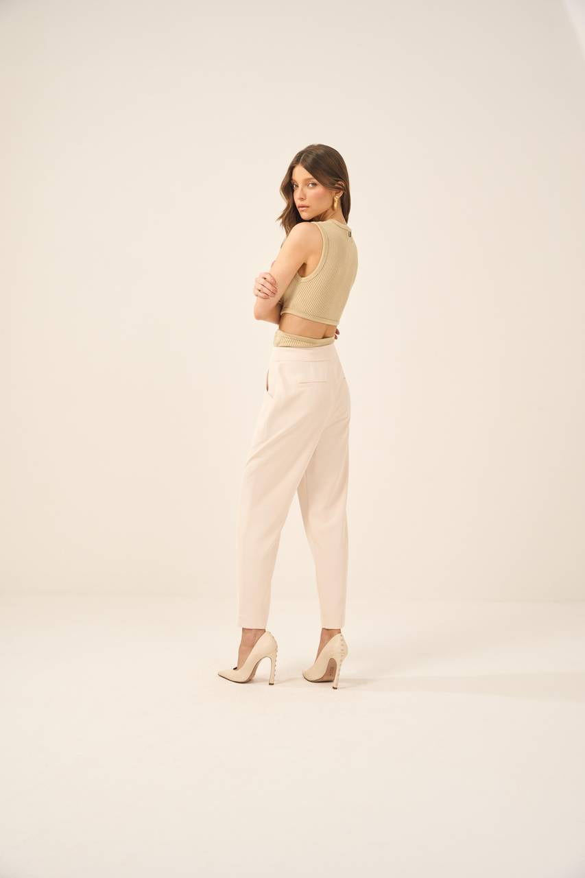 Top Tricot Cruzado - Areia TOP0001-ARE