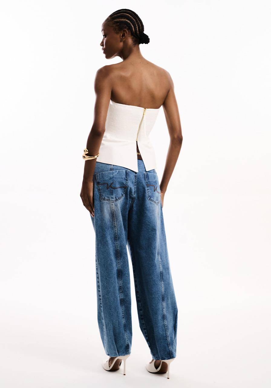 Calça Jeans Pences Barra - Jeans CAL2180JEA