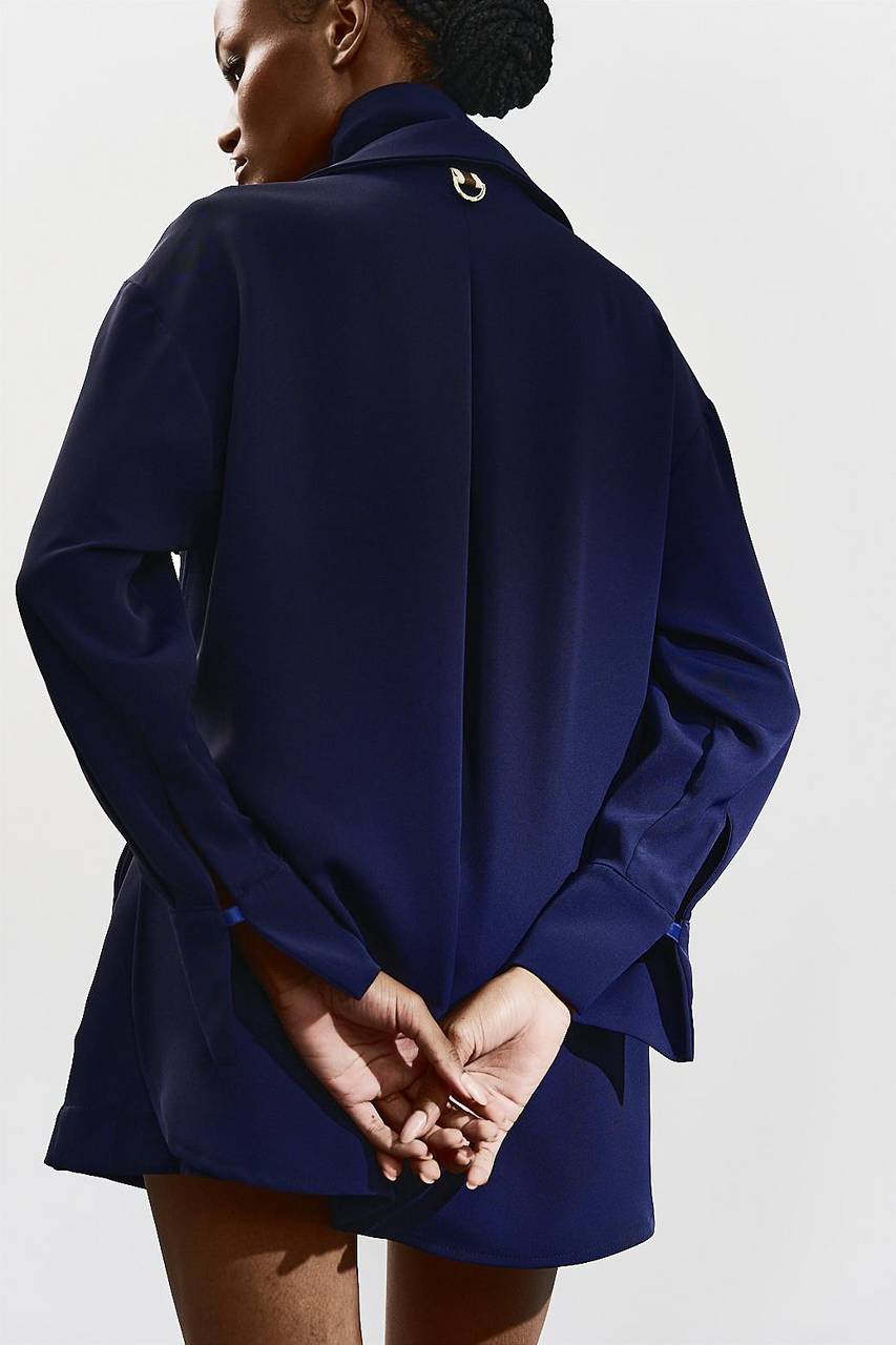 Short Alfaiataria Em Crepe - Marinho SHO0017MAR