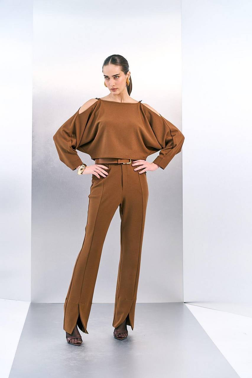 Calça Crepe Stretch Confort - Caramelo CAL2044CAR