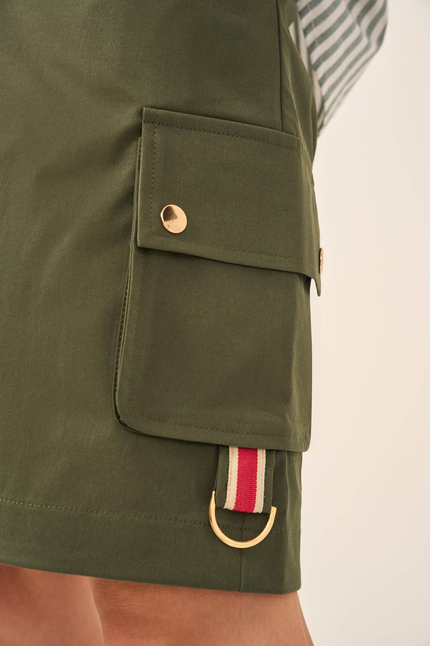 Bermuda Militar Sarja - Verde Militar BER0004VDMT