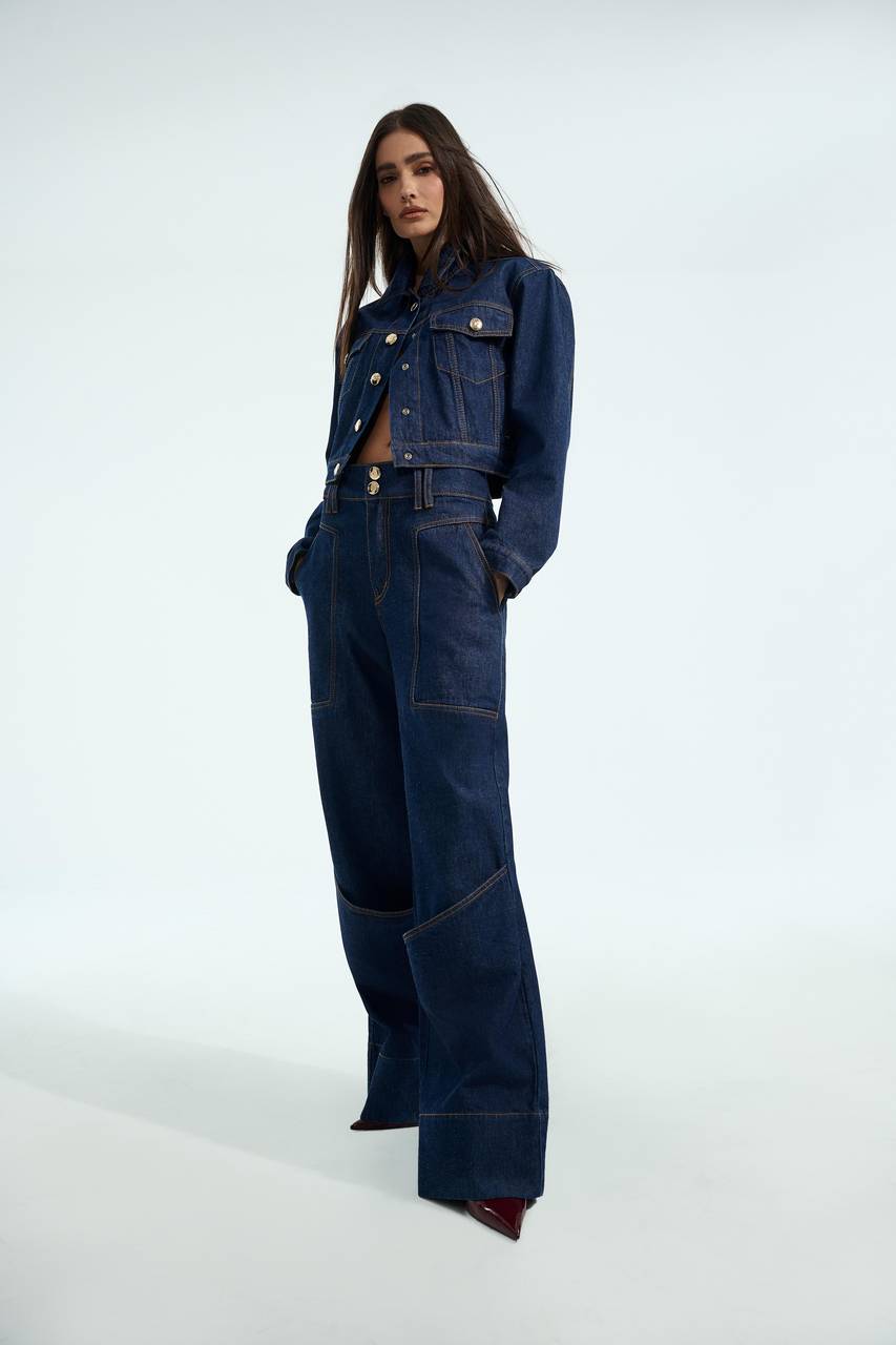 Jaqueta Botões - Jeans Escuro JAQ0003