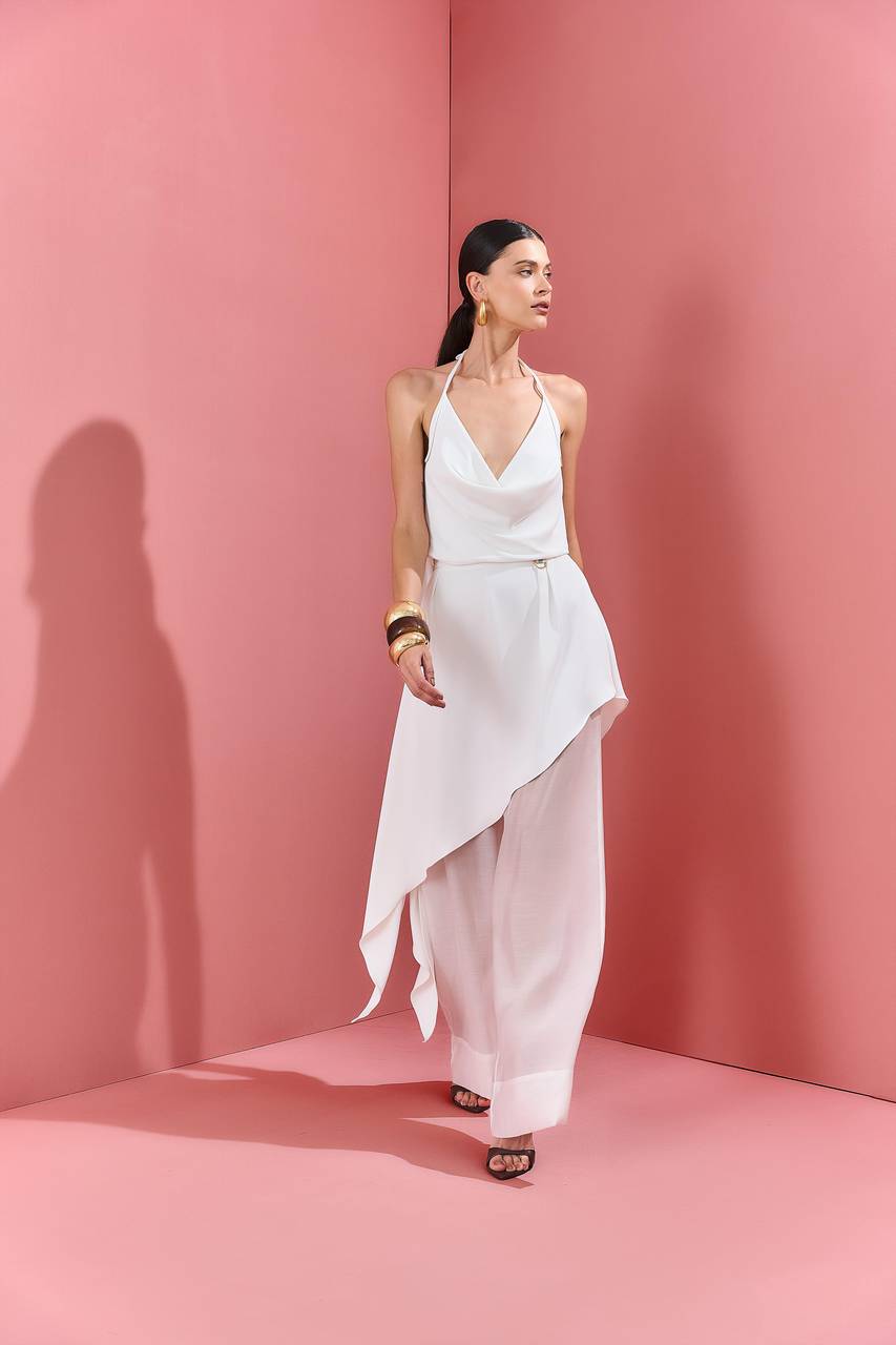 Blusa Alça Degagê - Off White BLU0053OFF