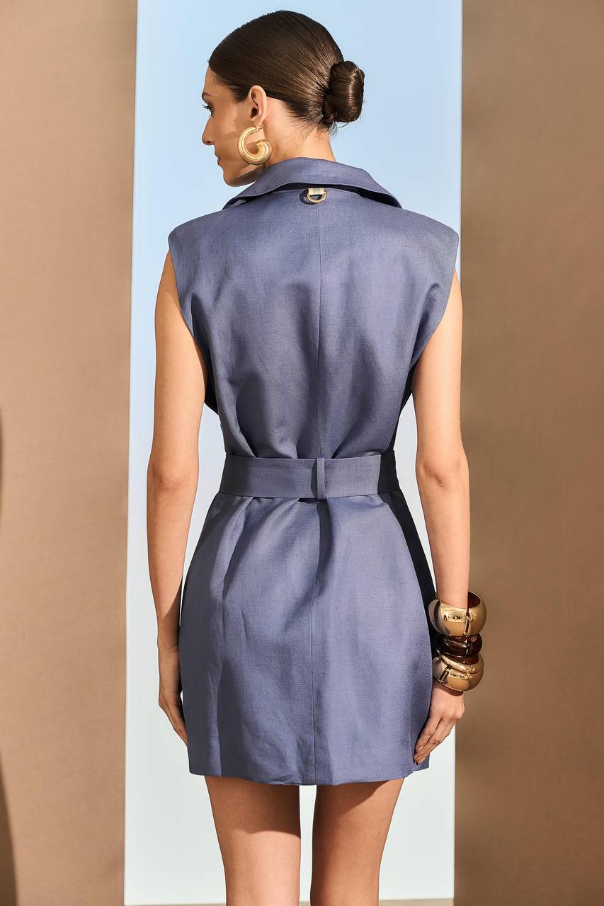 Colete Dress Box - Azul Denin COL0021AZ DEN