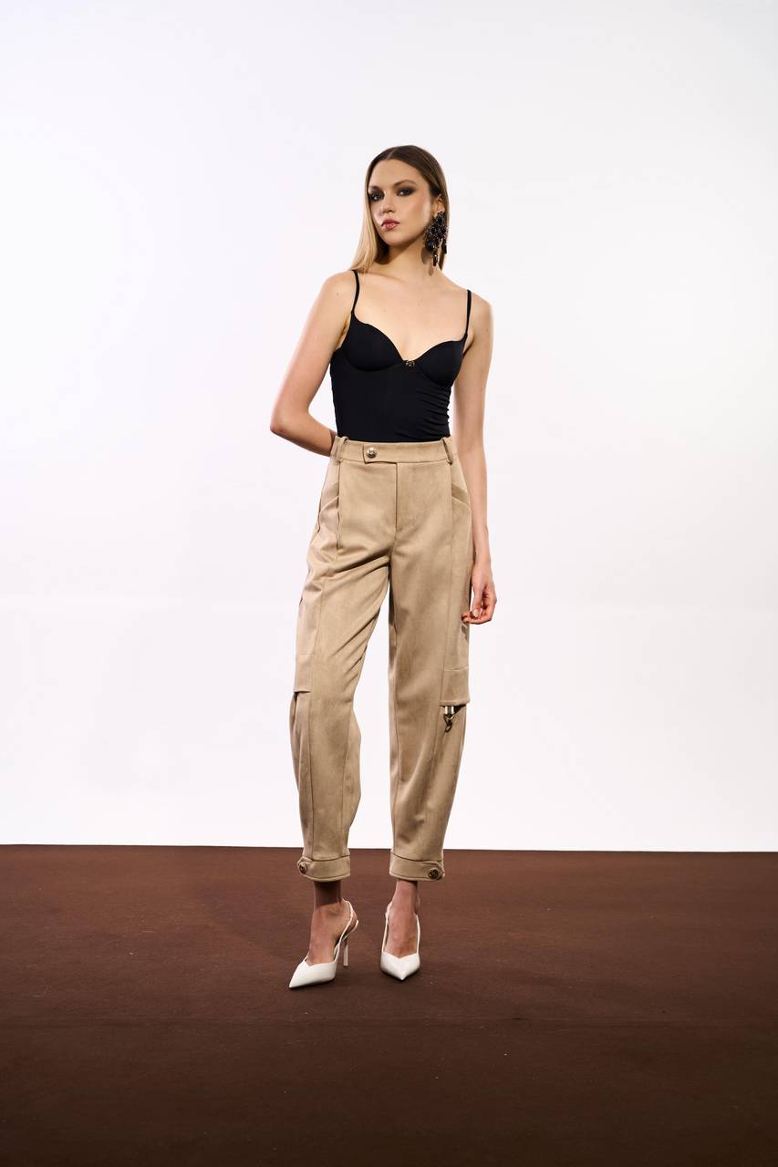 Calça Slouchy Suede - Camel CAL0125CAM
