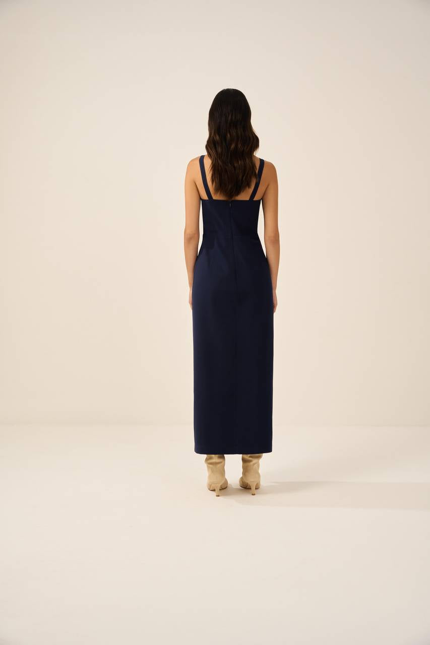 Vestido Alfaiataria Viscose - Marinho VES0008MAR