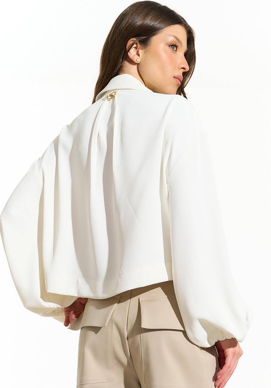 Camisa Over Cropped - Off White CAM0063OFF