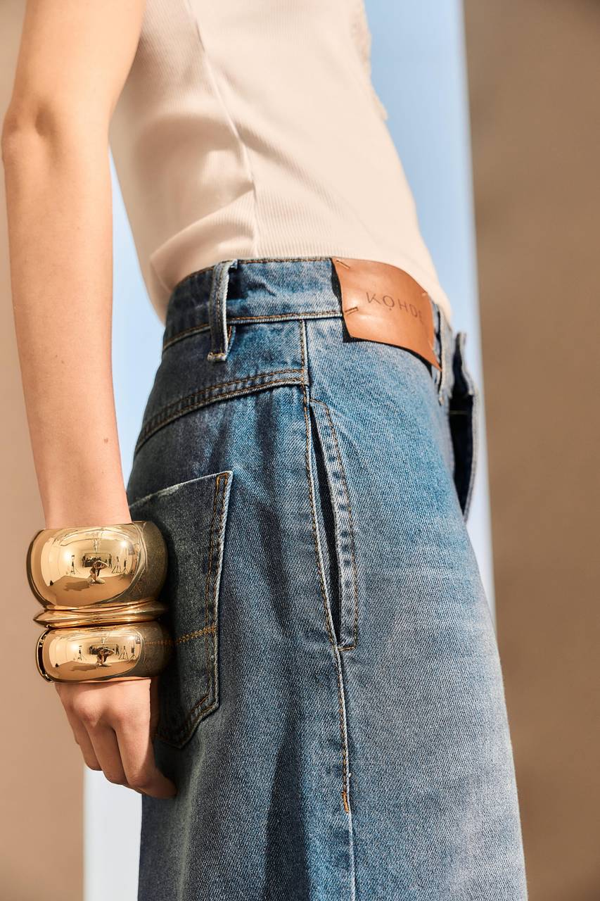 Calça Pantalona Jeans - Jeans CAL0053JEA