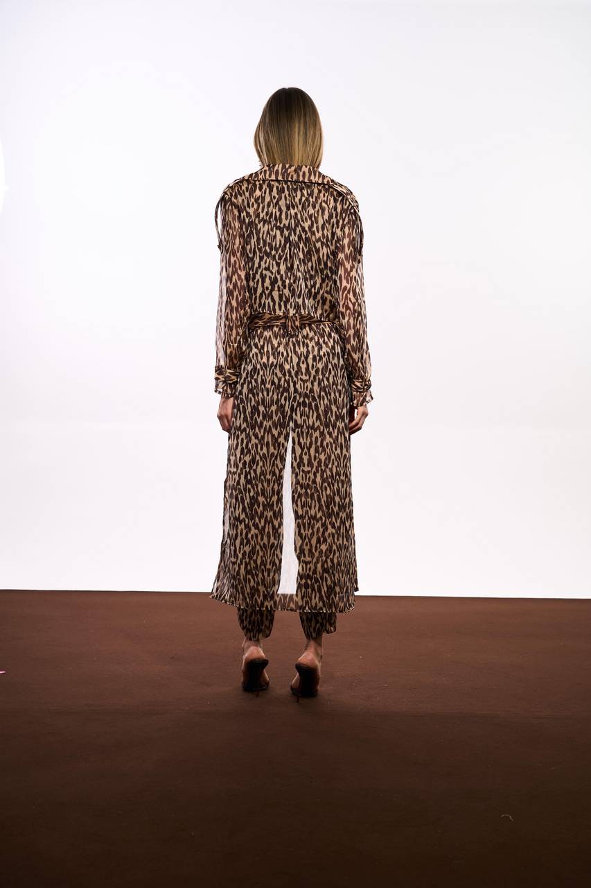 Casaco Trench Coat Animal Print - Animal Print Choco CAS0016ANPRCH
