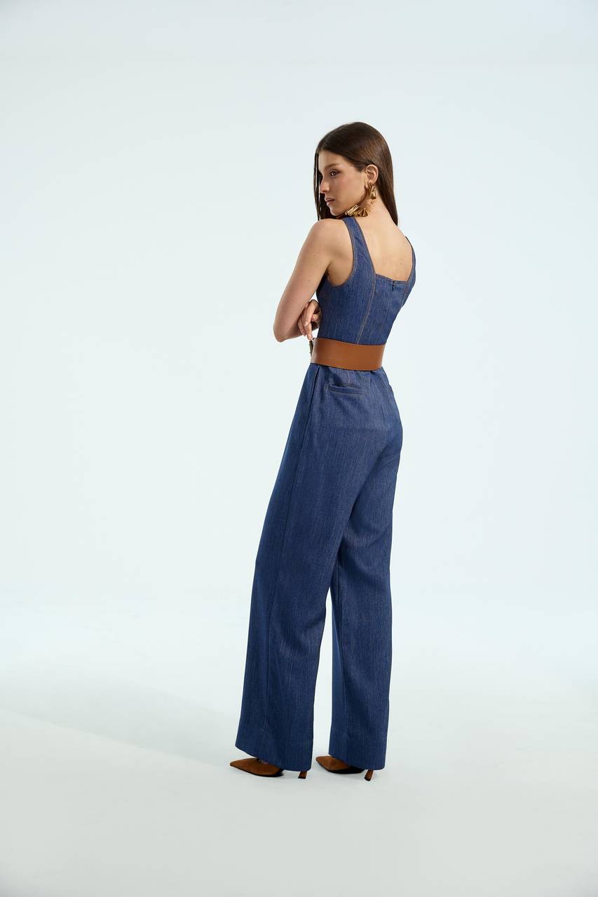 Macacão Denim - Jeans MAC0010