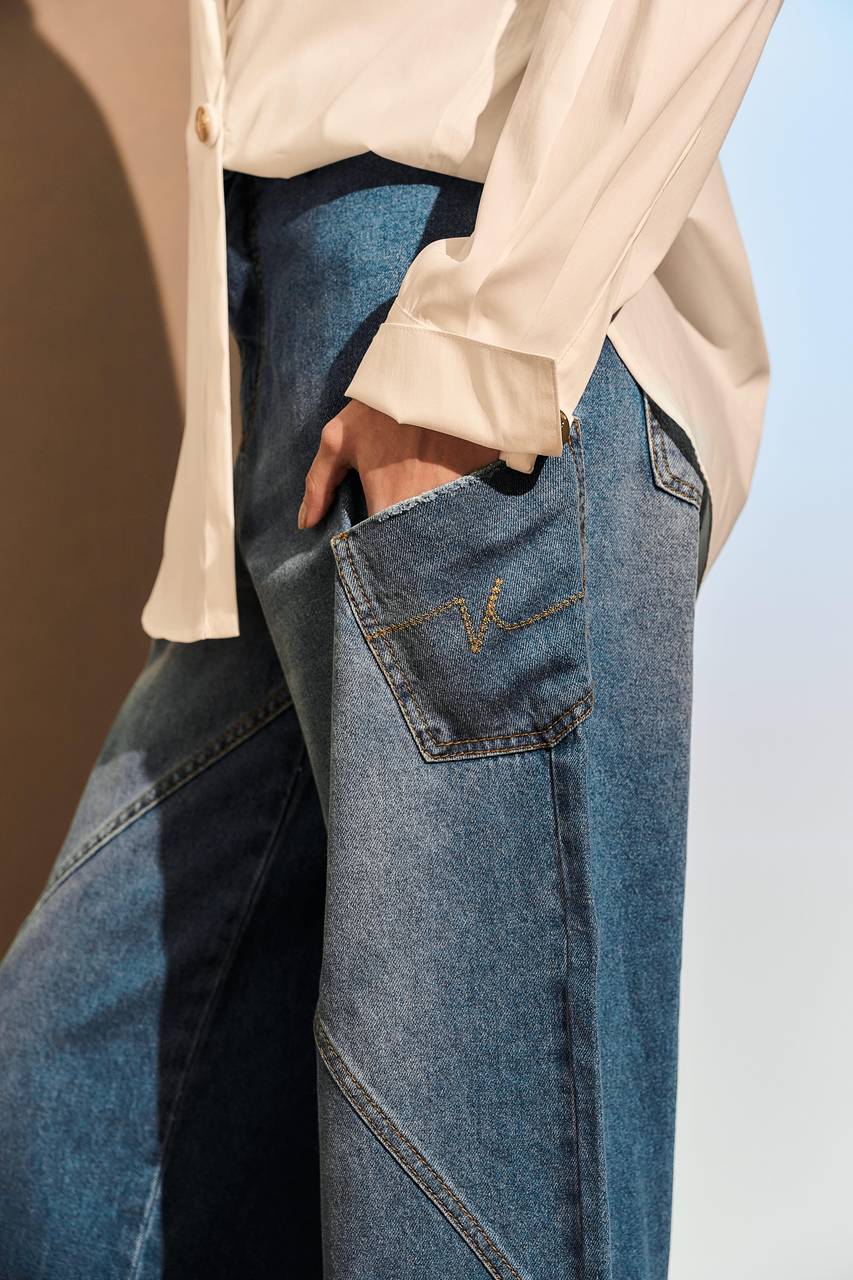 Calça Pantalona Jeans - Jeans CAL0053JEA
