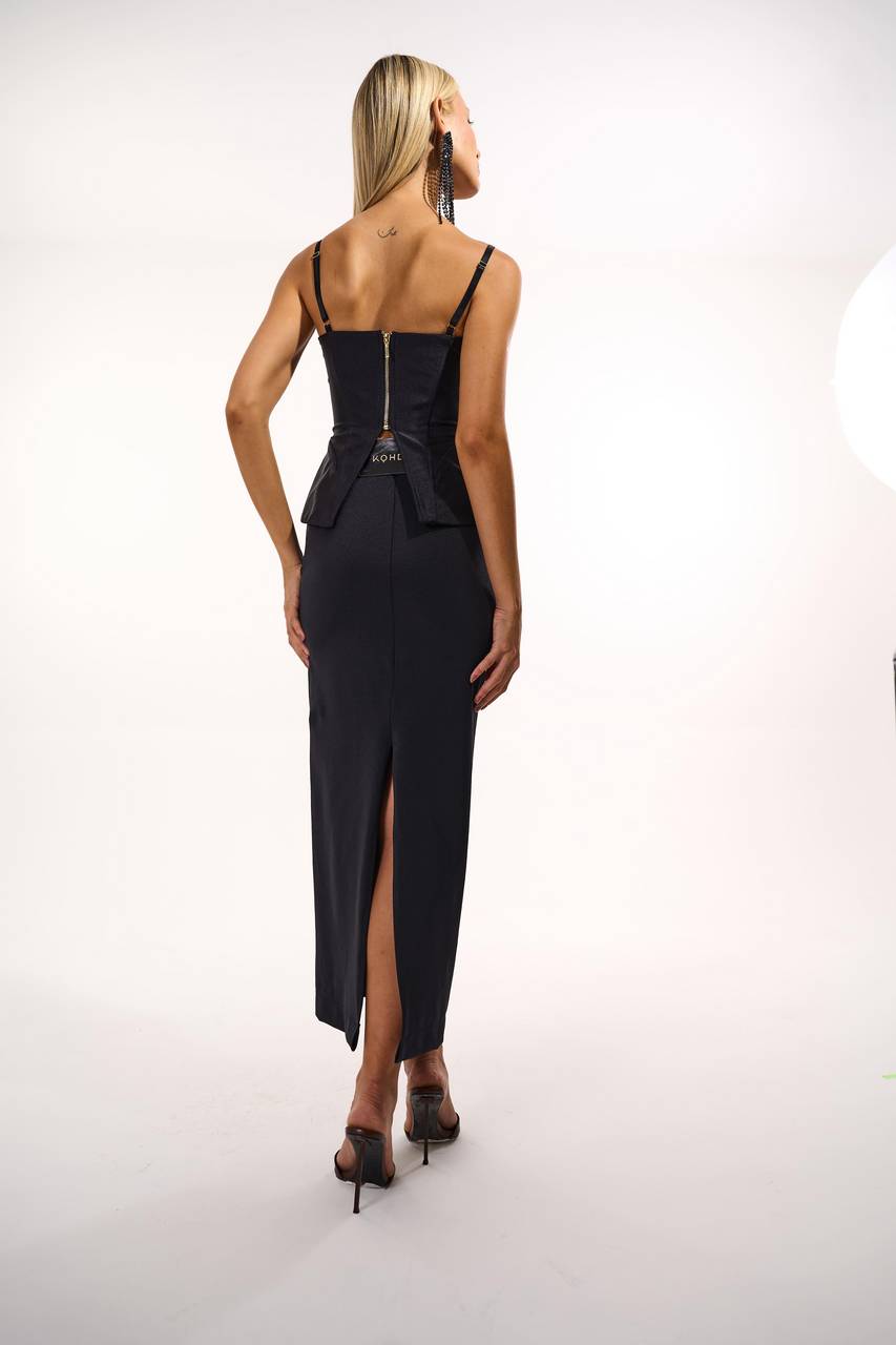 Top Corselet Justo Em Lycra - Preto TOP0064PTO