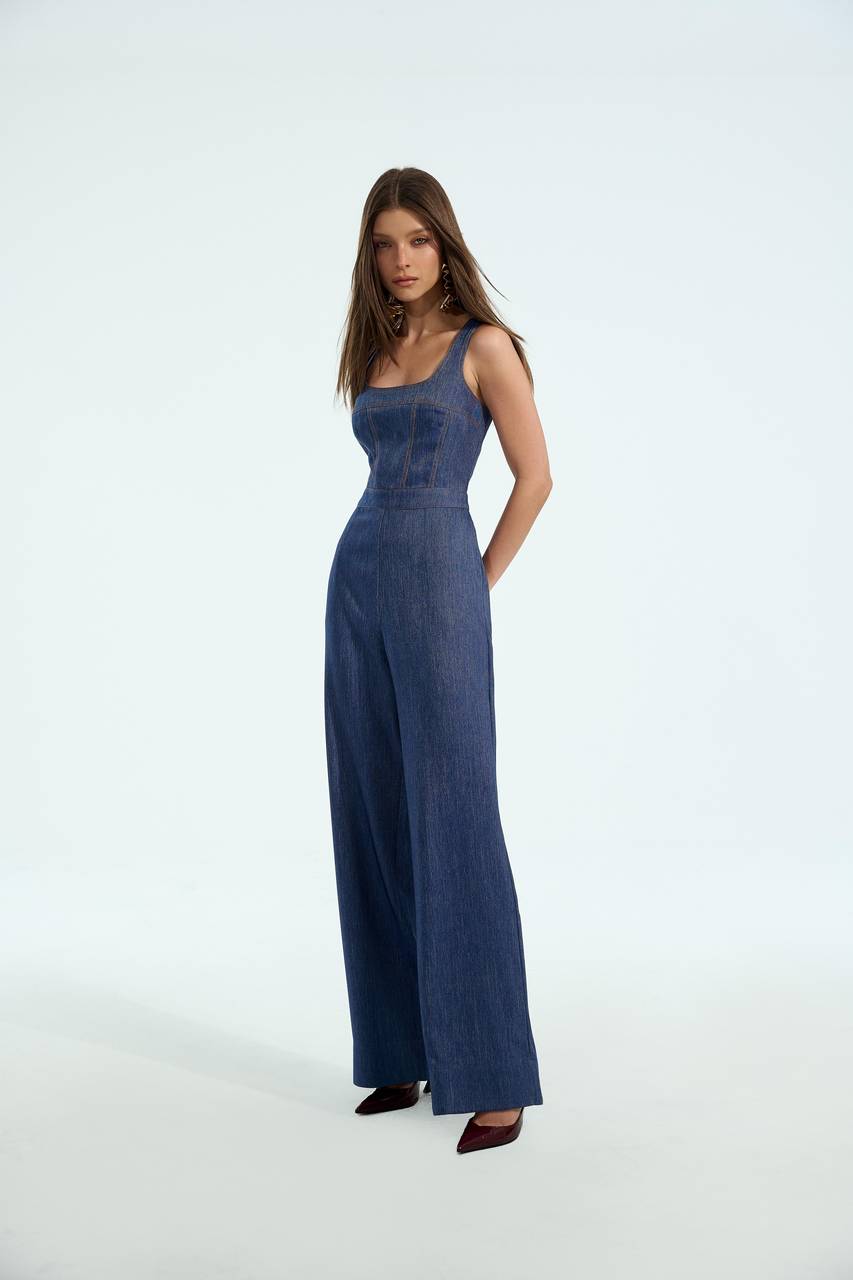 Macacão Denim - Jeans MAC0010