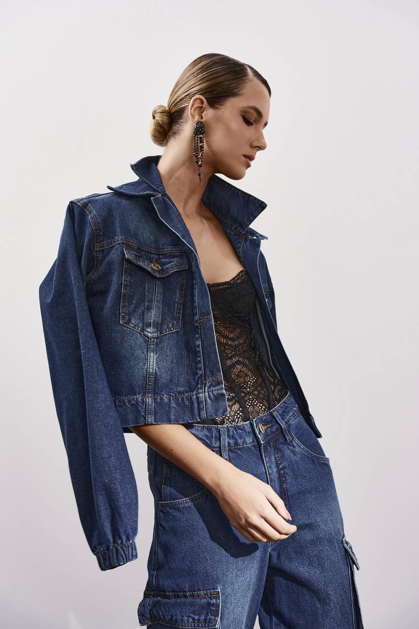 Jaqueta Jeans Gola Dupla - Jeans JAQ0015JEA