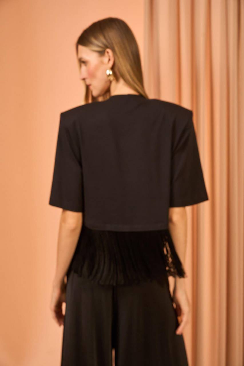 T.shirt Franjas - Preto BLU2037