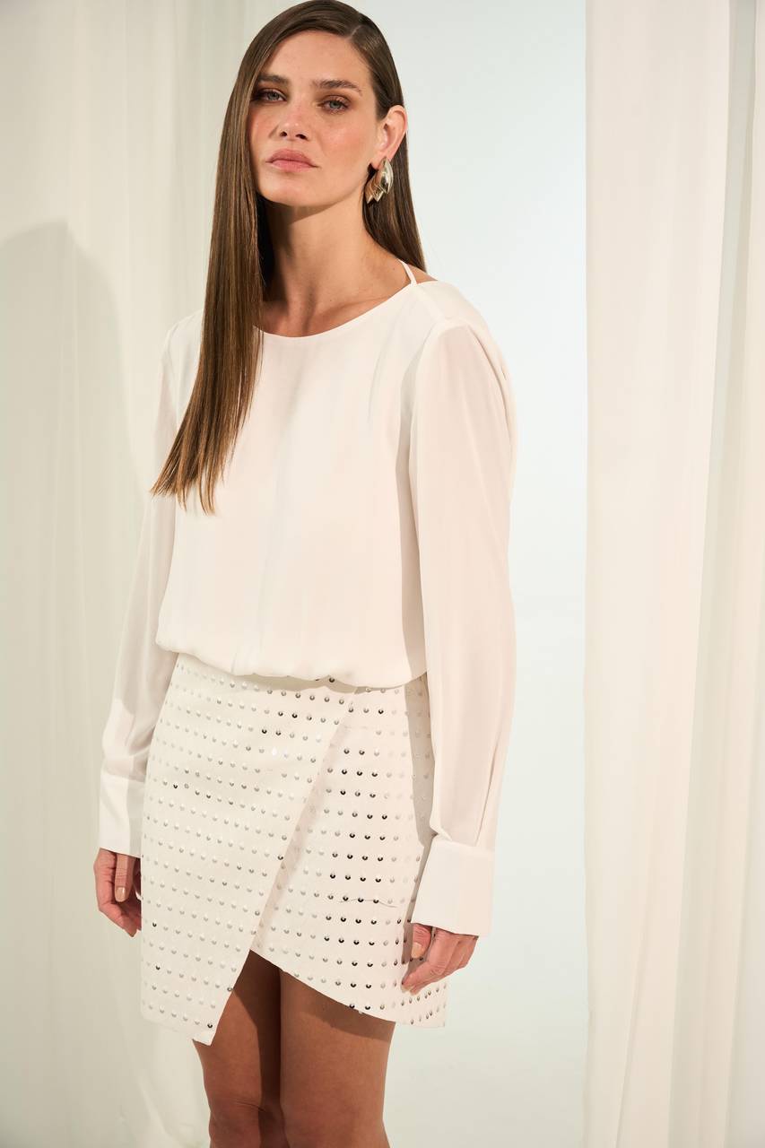 Vestido Trespasse Paete - Off White VES2006OFF
