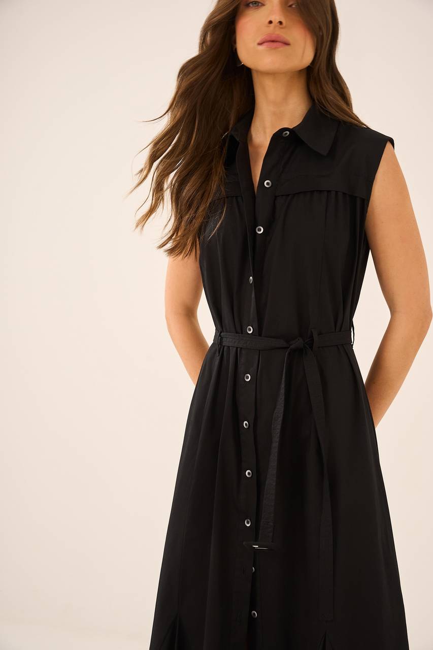 Vestido Abertura Frontal - Preto VES0014PTO