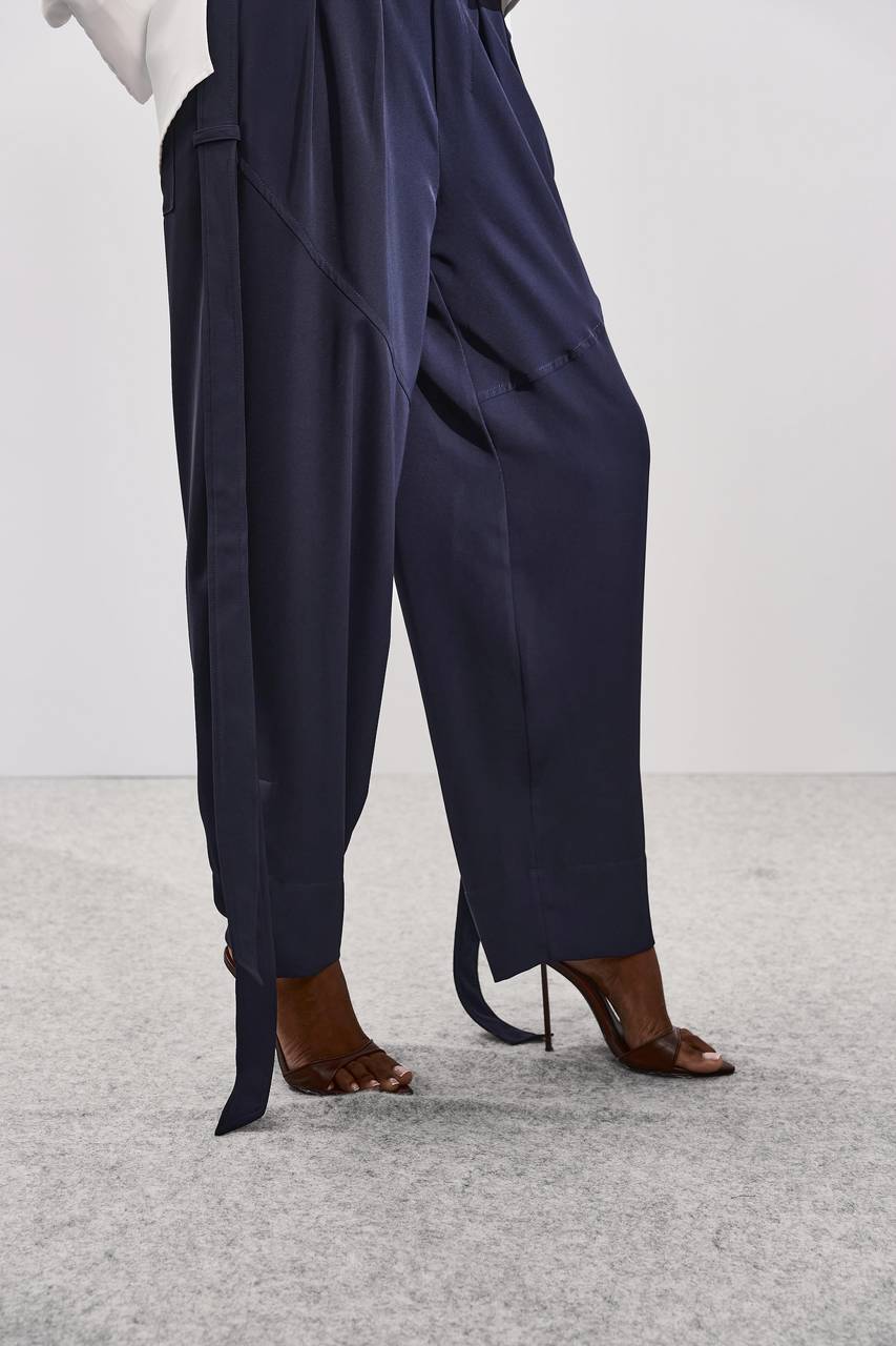 Calça Sloutch Com Tiras - Marinho CAL0109MAR