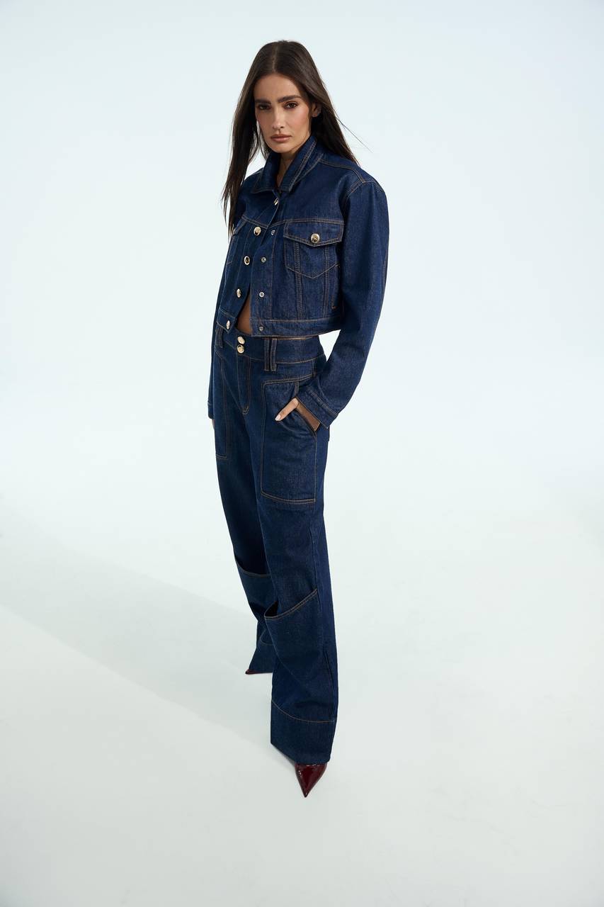 Jaqueta Botões - Jeans Escuro JAQ0003