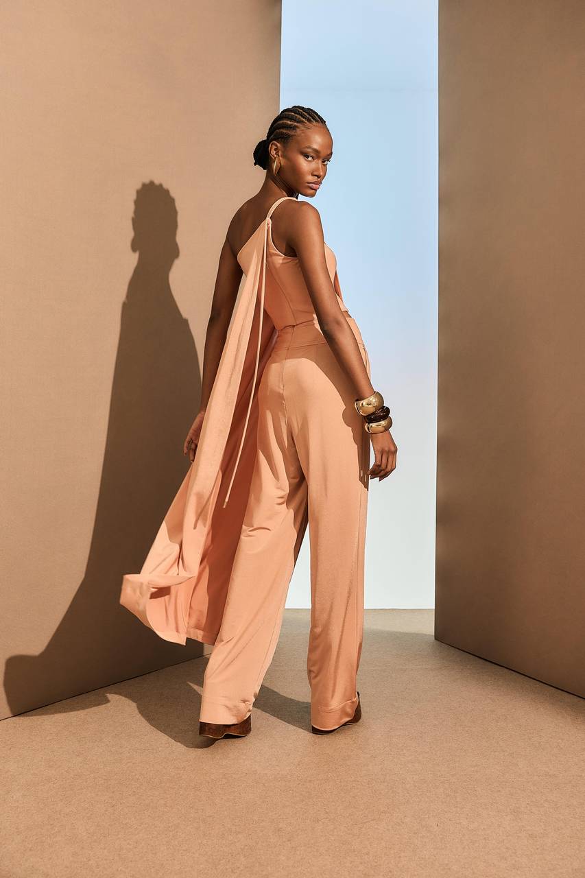 Calça Fluid Shine - Peach CAL0042-PEA