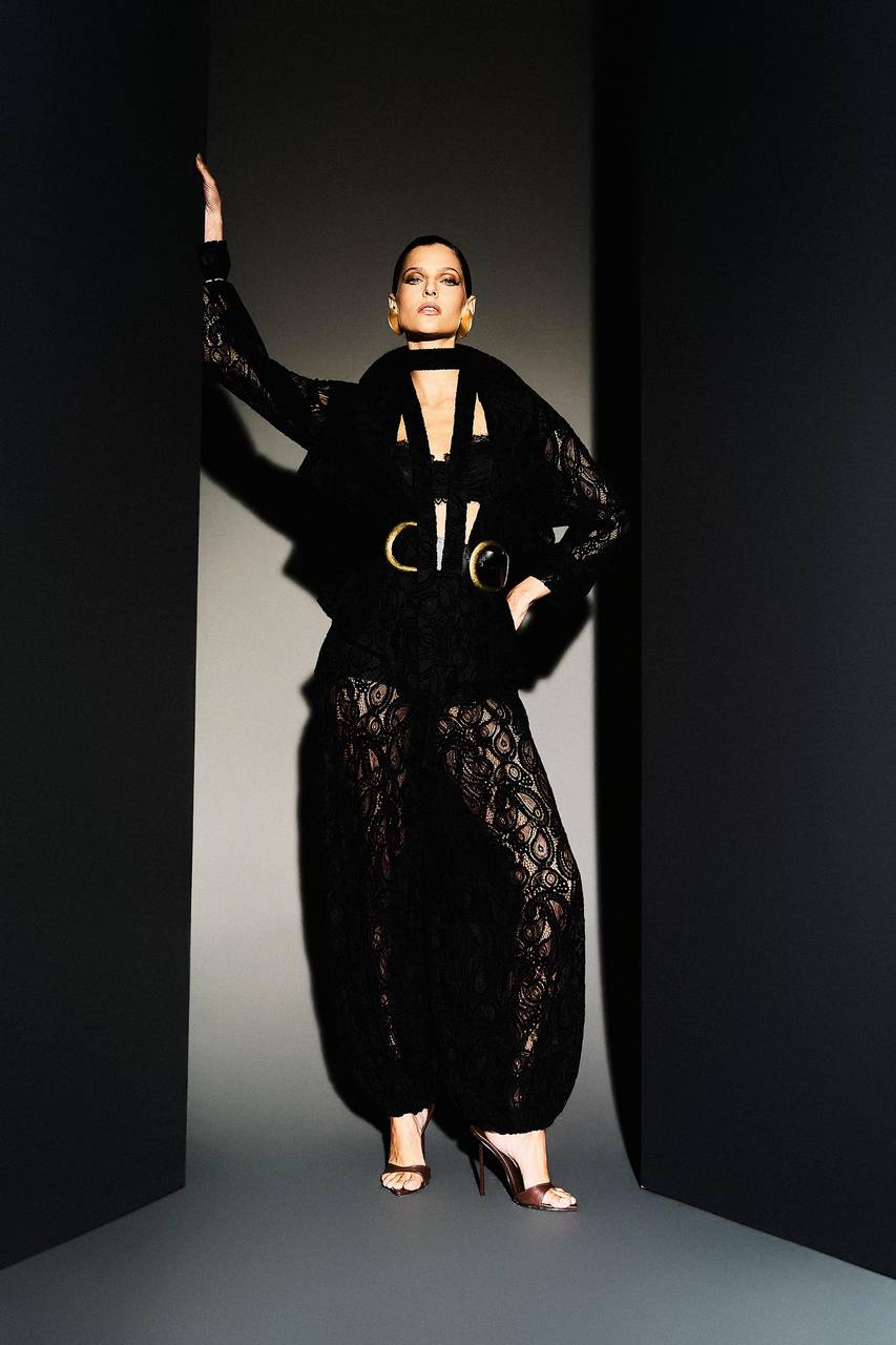 Calça Renda Aveludada - Preto CAL0096PTO