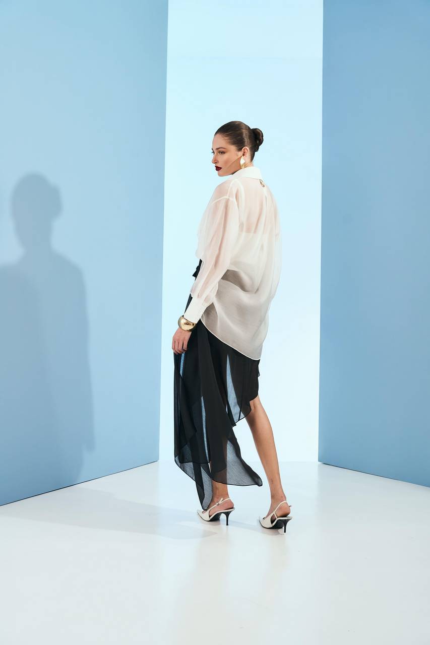 Camisa Liocel Transparente - Off White CAM0025OFF
