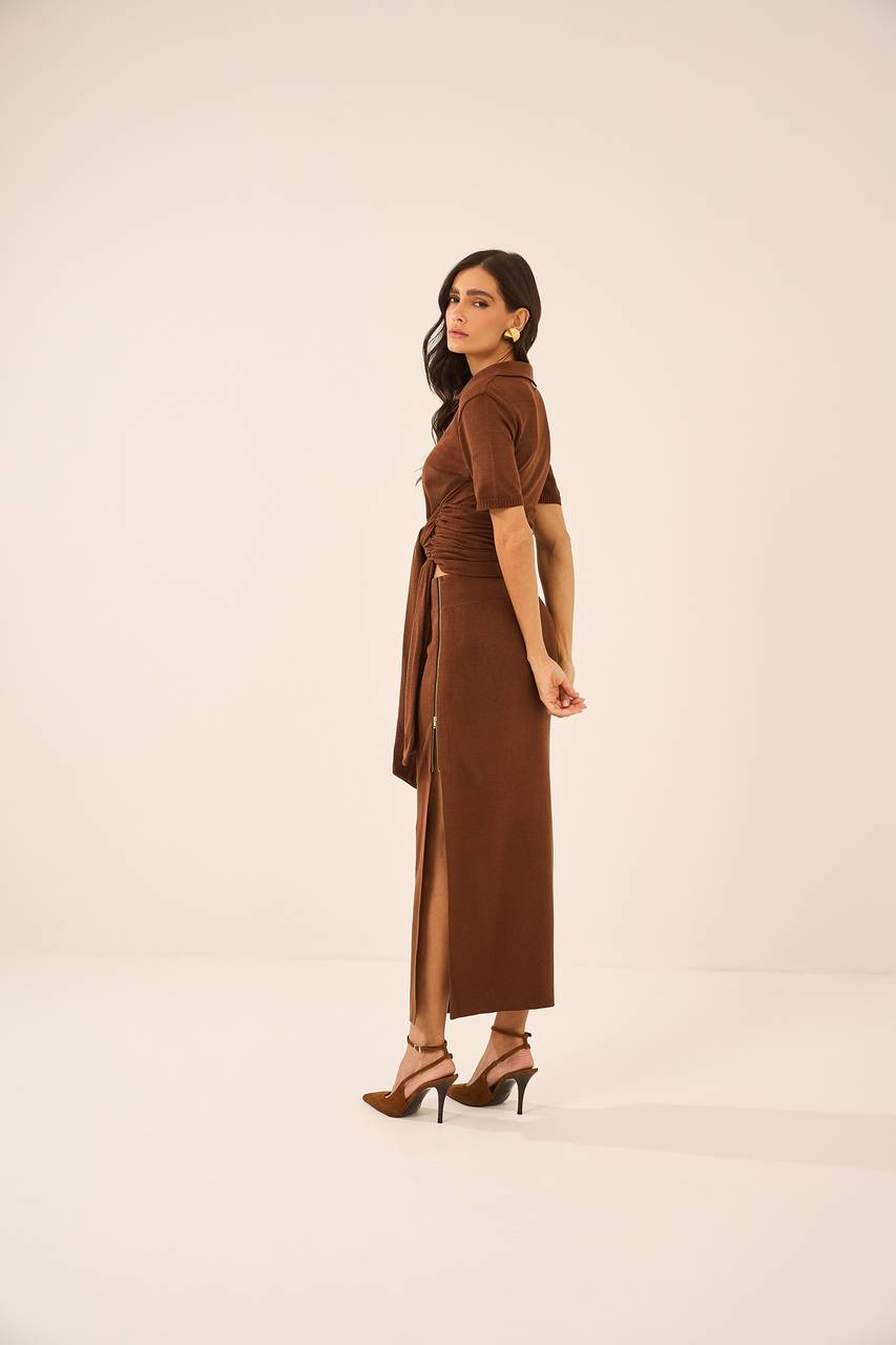 Conjunto Tricot - Marrom CJT0024MRO
