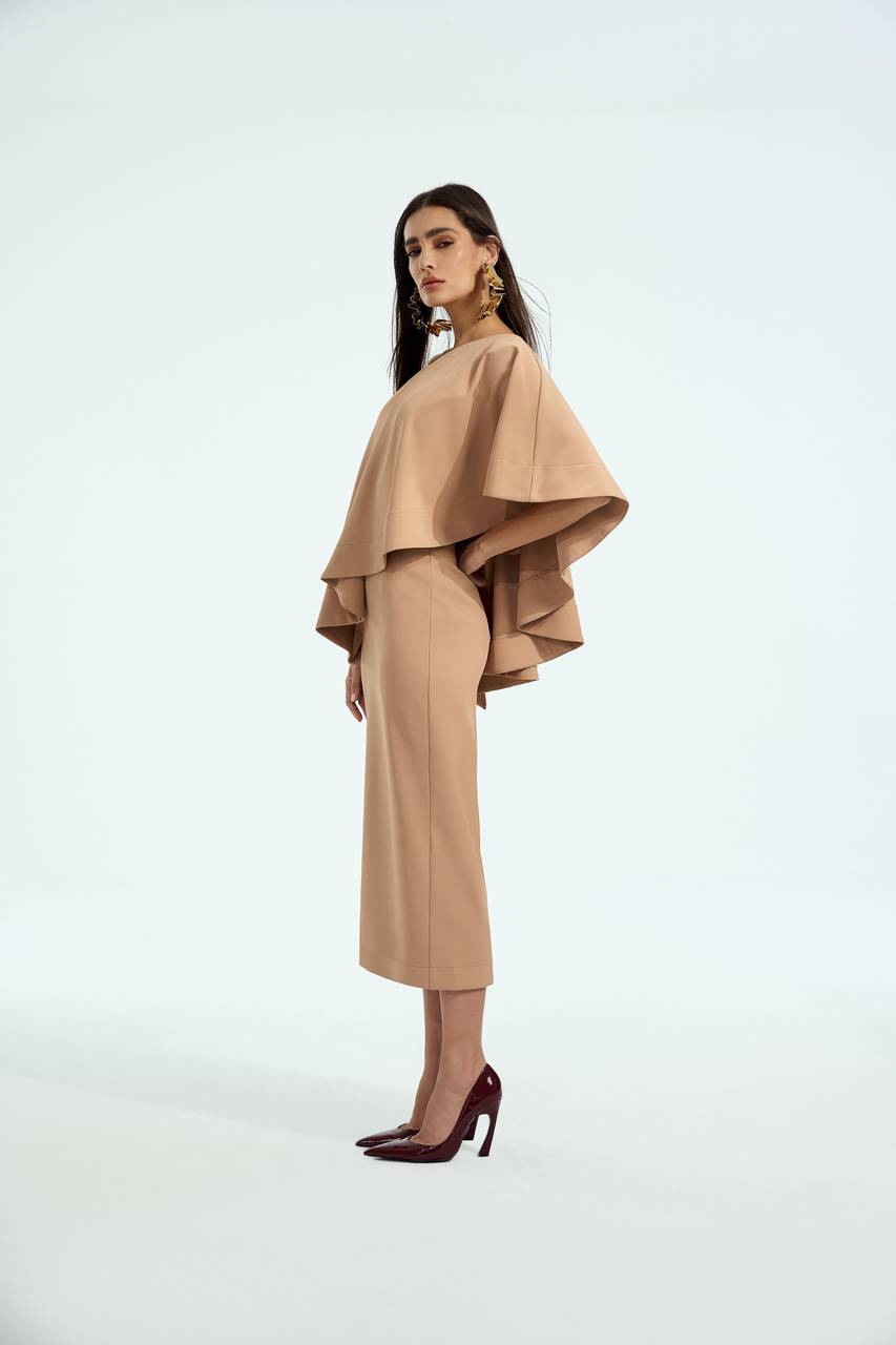 Blusa Ombro Só Jabour - Camel BLU0021CAM
