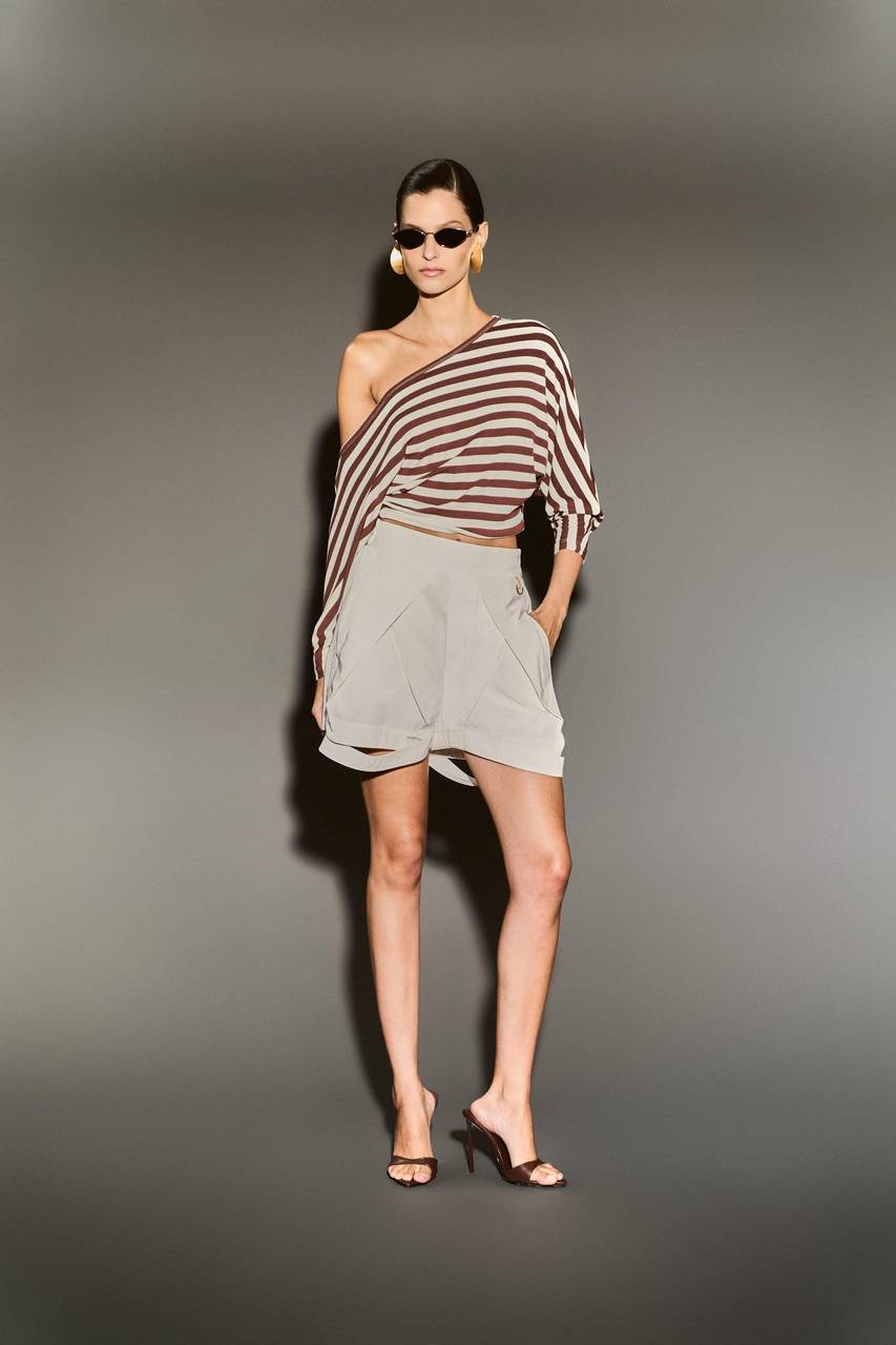 Short Nylon Tiras - Off White SHO0014OFF