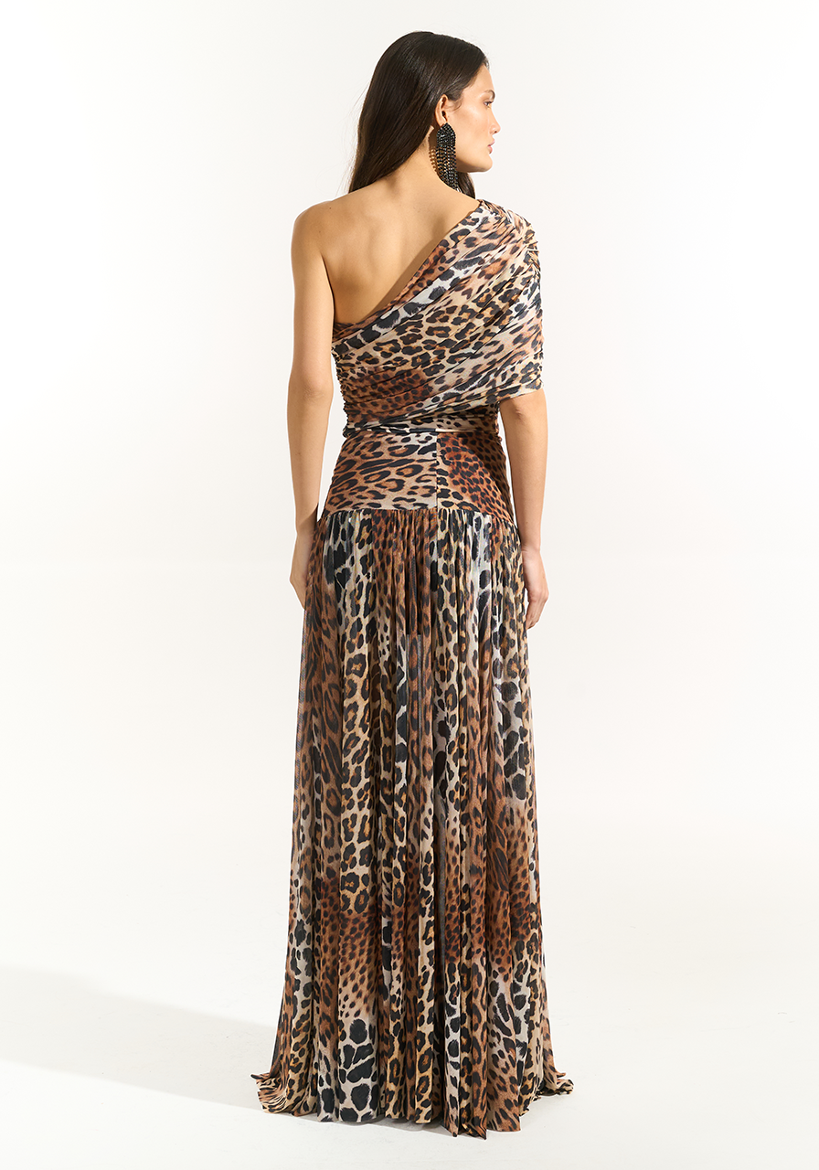 Saia Longa Estampada - Brown Leopard SAI0062BROWL