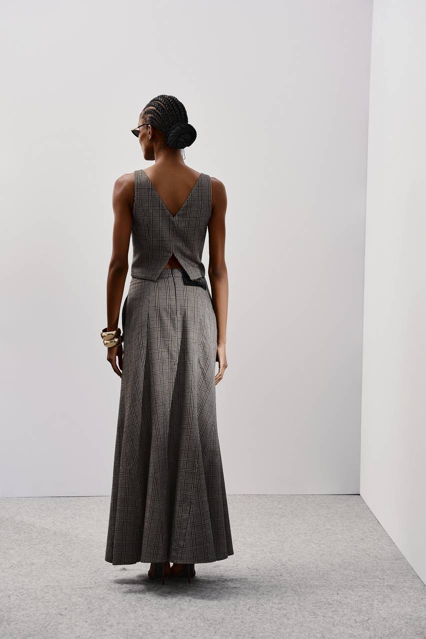 Saia Alfaiataria Pied Poule Nesgas - Pied Poule SAI0036- PIED