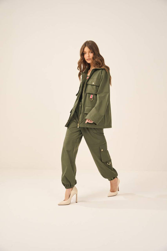 Parka Militar Sarja - Verde Militar PAK0002VDMT