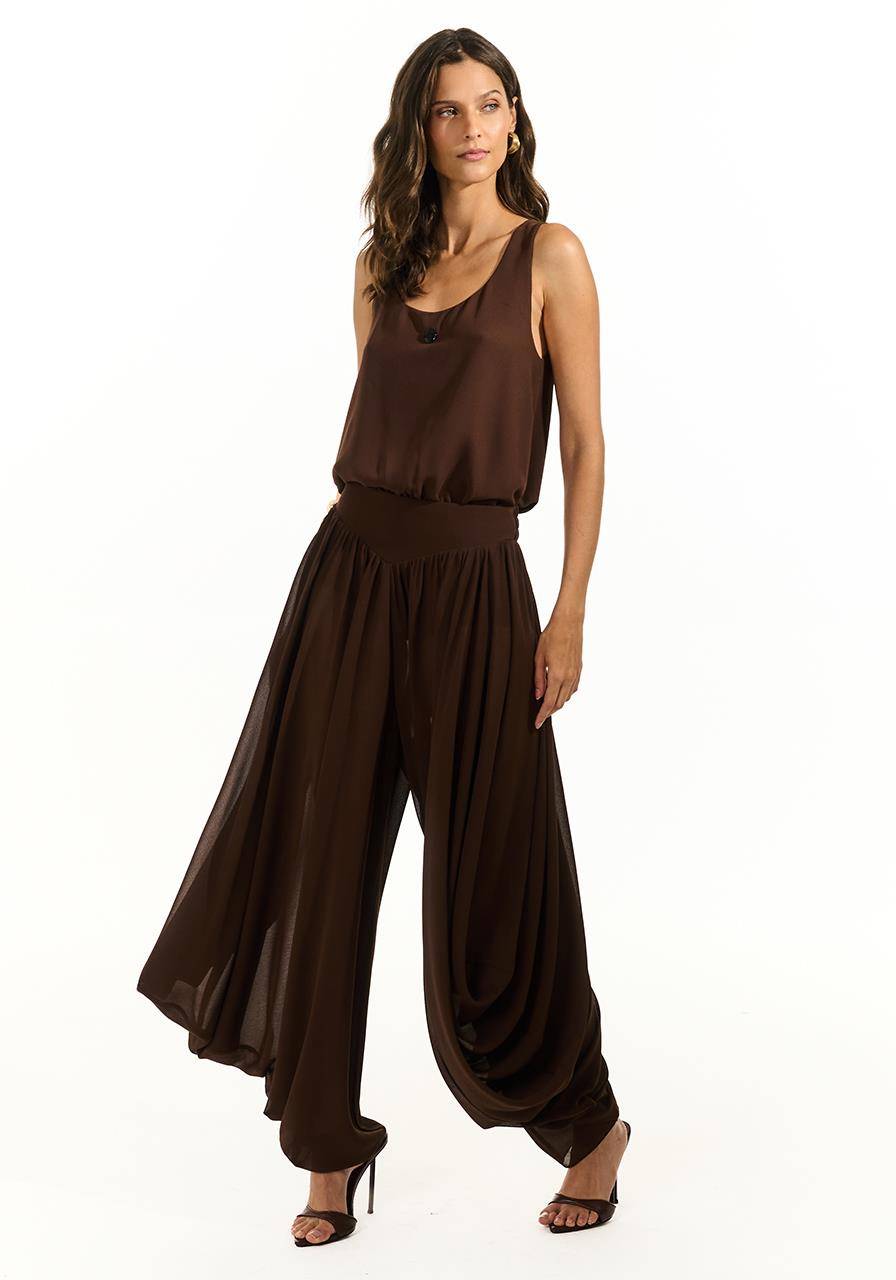 Calça Aladim Farta - Marrom CAL0196MRO