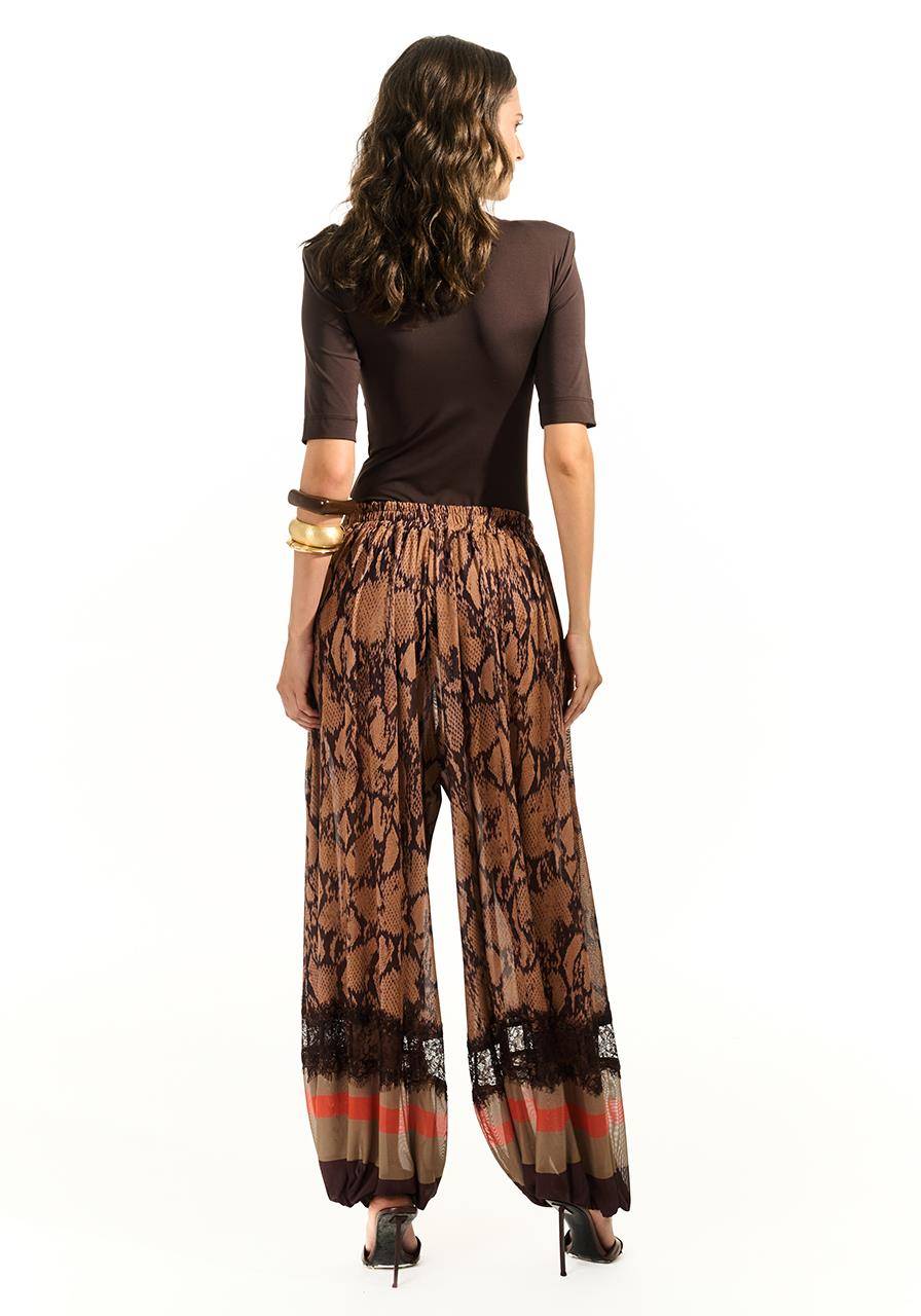 Calça Estampada C/ Sopreposição - Choco Snake CAL0195CH SN