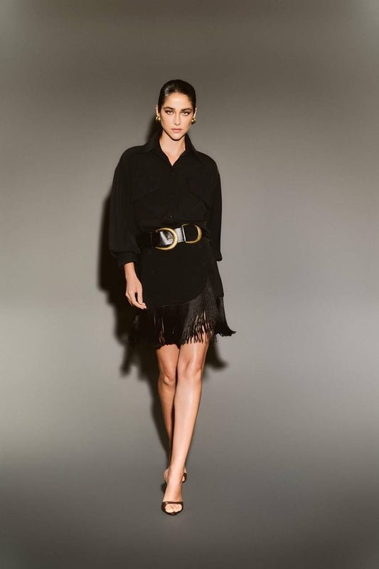 Camisa Alfaiataria Leve Pala - Preto CAM0033PTO