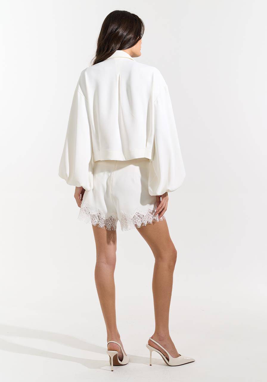 Short Com Renda - Off White SHO0032OFF