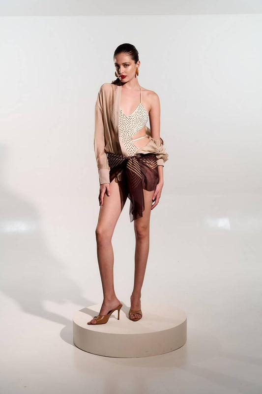 Maiô Com Transfer - Off White MAI0030OFF