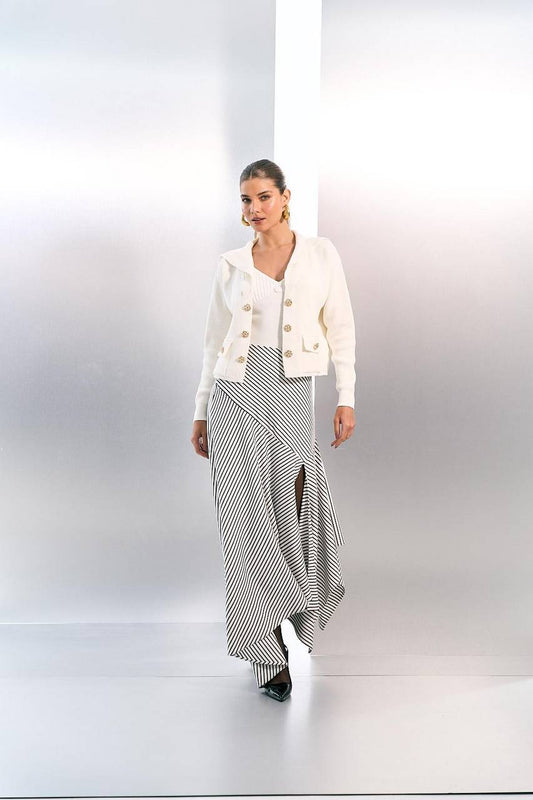 Jaqueta Tricot - Off White JAQ2025OFF