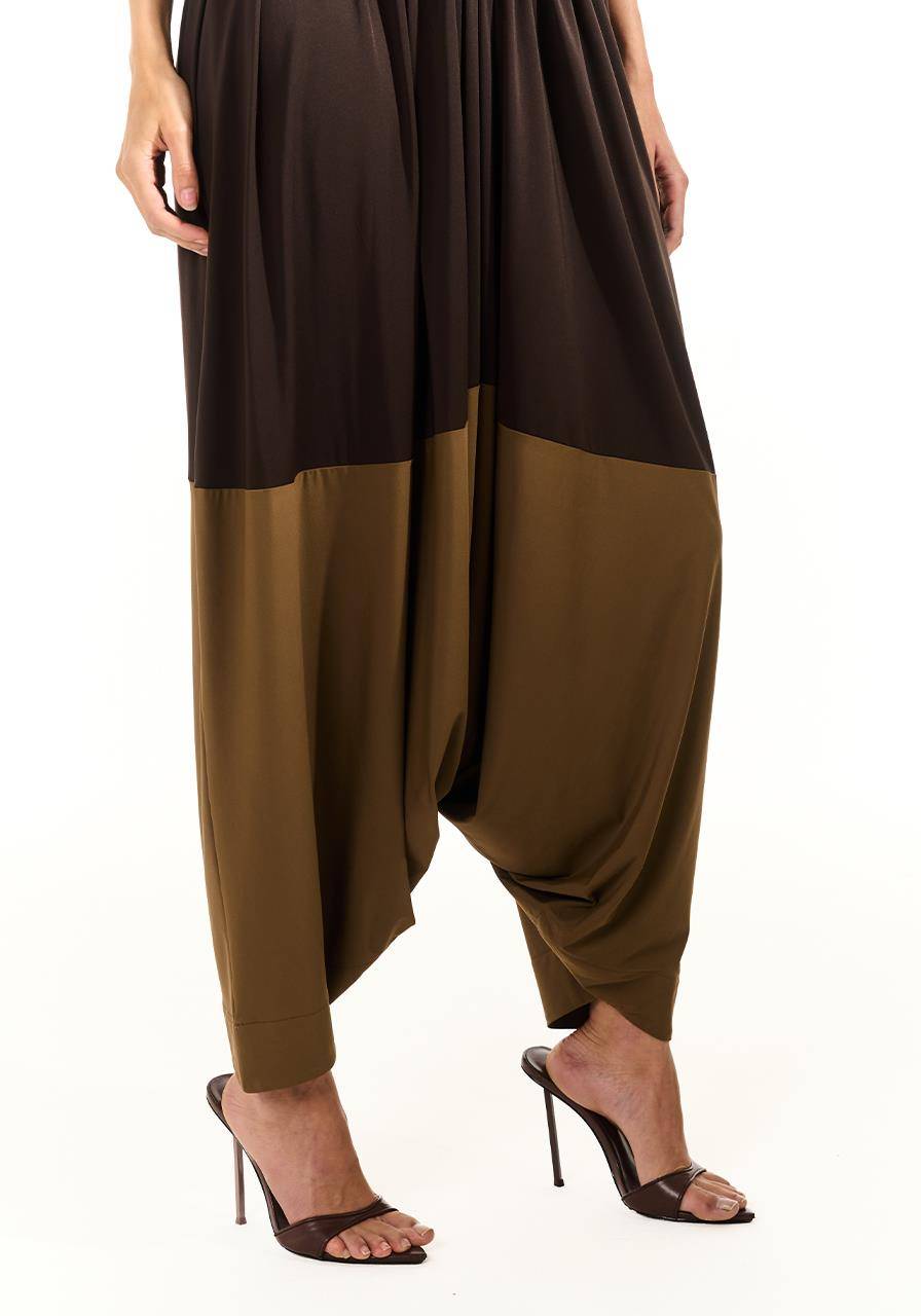 Calça Saruel Bicolor - Cafè/mascavo CAL0185CF/MS