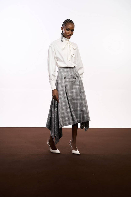 Saia Assimétrica Xadrez - Xadrez SAI0050XAD